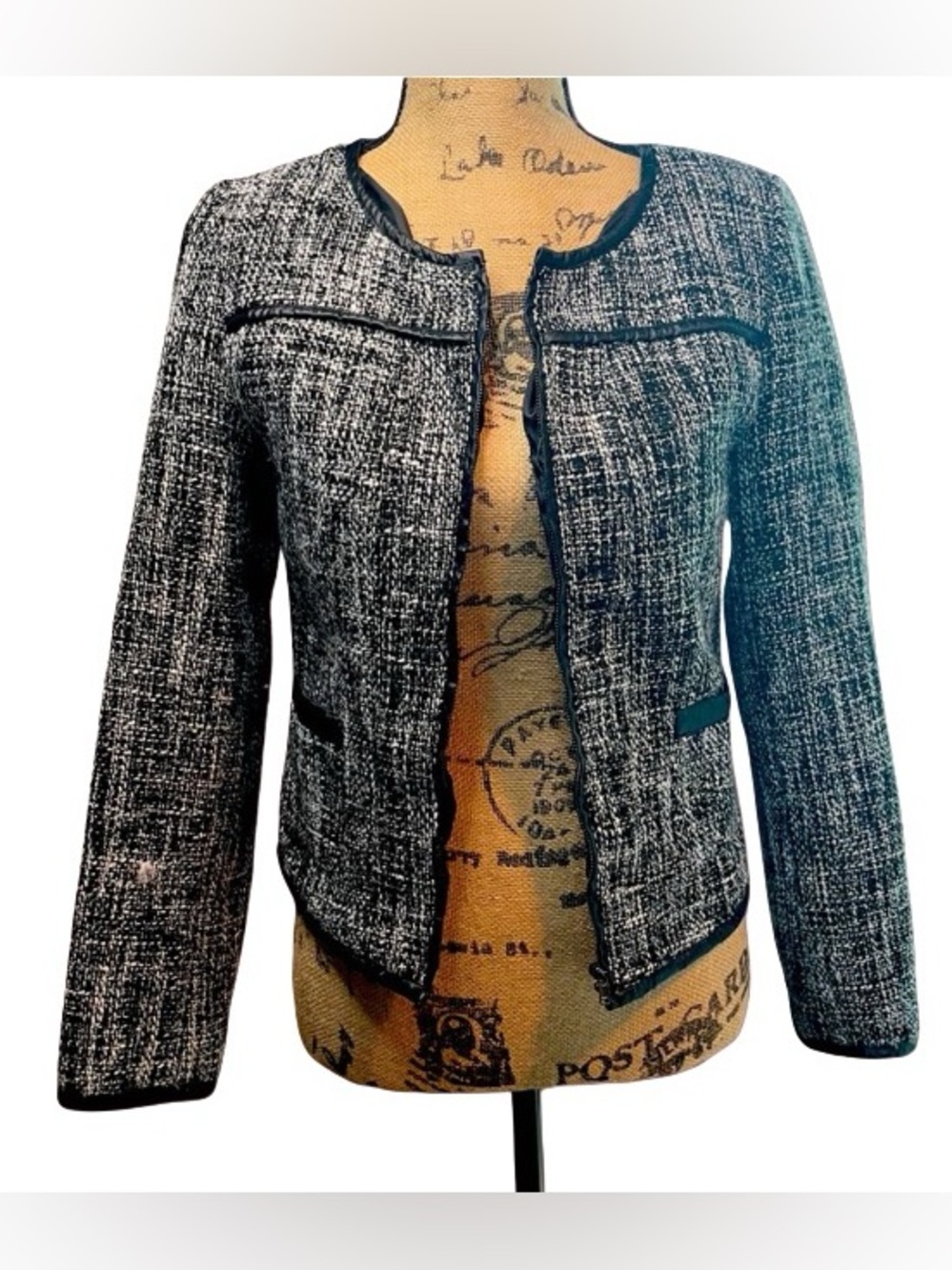 Altar’d State Black & White Tweed Blazer